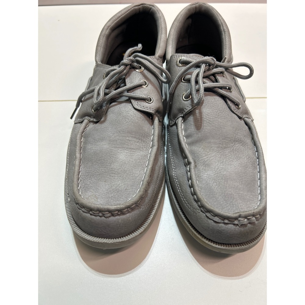 Bass Mens Boat Shoes Lace Up Casual Comfort Loafers Gray Size‎ US 10.5